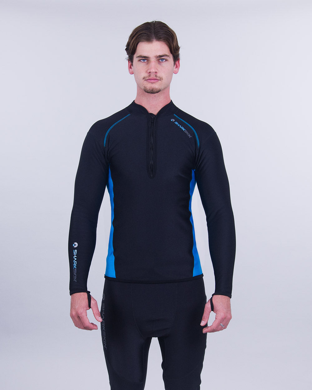 CHILLPROOF LONG SLEEVE CHEST ZIP TOP - MENS