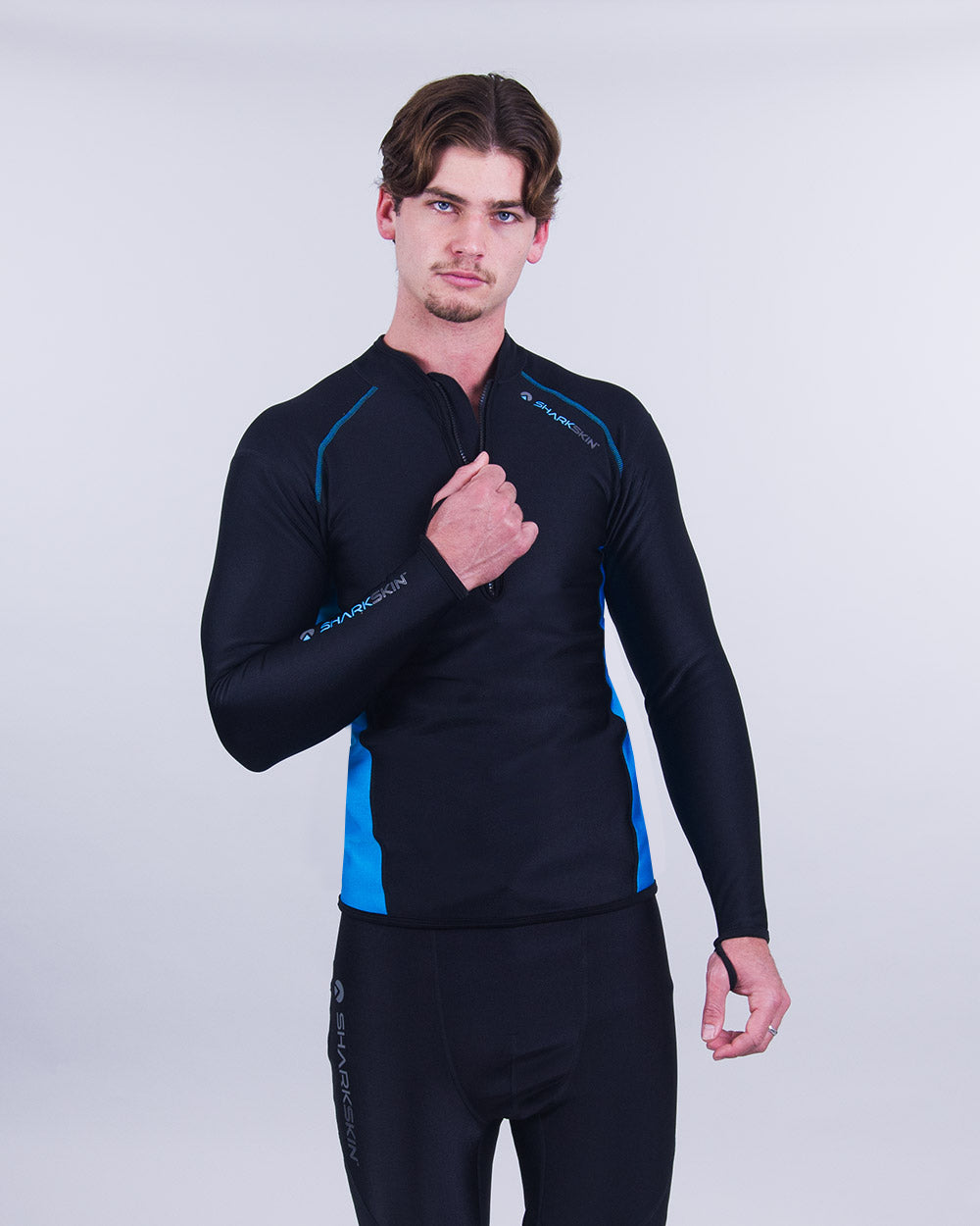 CHILLPROOF LONG SLEEVE CHEST ZIP TOP - MENS