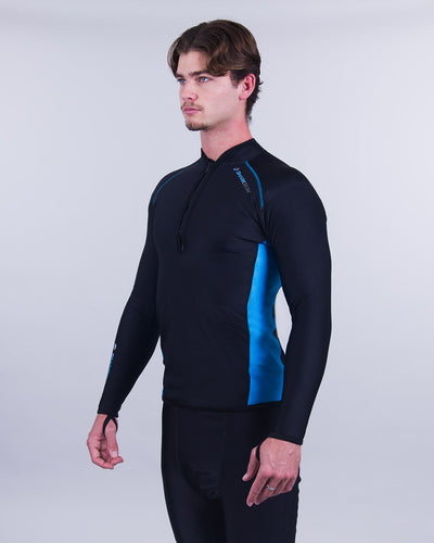 CHILLPROOF LONG SLEEVE CHEST ZIP TOP - MENS