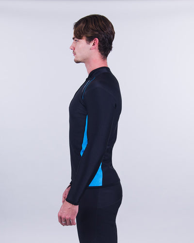 CHILLPROOF LONG SLEEVE CHEST ZIP TOP - MENS