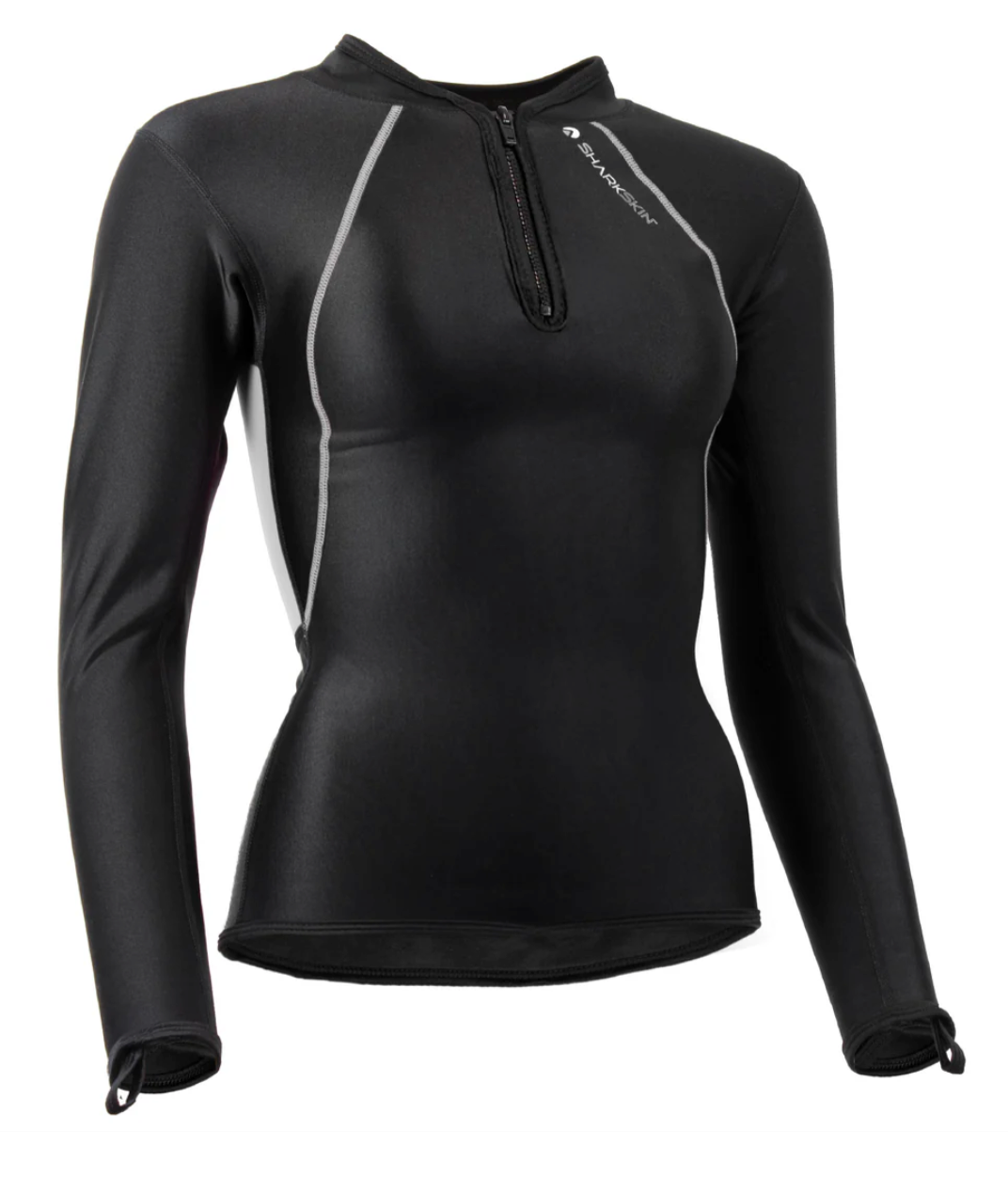 CHILLPROOF LONG SLEEVE CHEST ZIP TOP - WOMENS