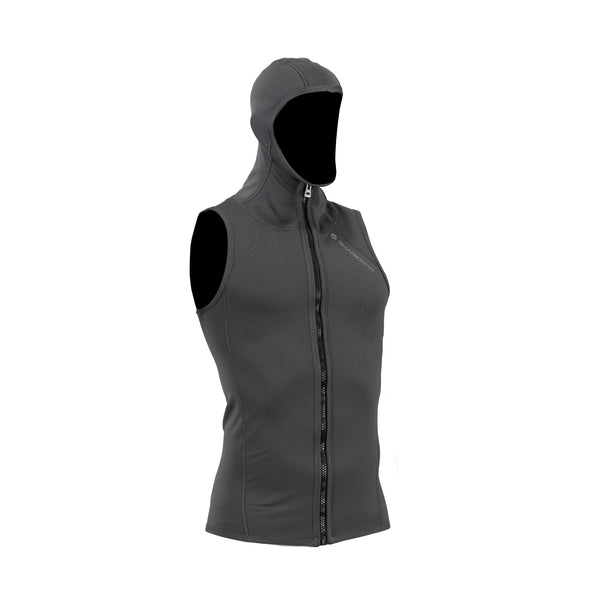 国内で当店のみ RELABEL - Detachable Snap-Hooded Vest Men's Puffer Hooded Vest Thickened Padded Outdoor Detachable