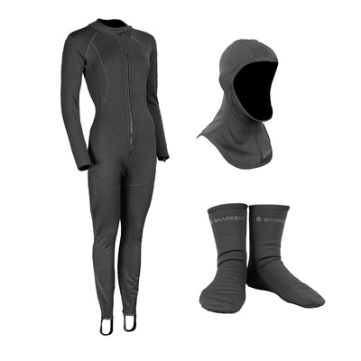 Titanium 2 Front Zip Suit with Hood & Socks Package - Female