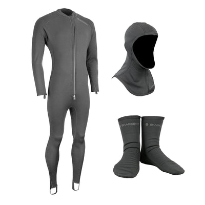 Titanium 2 Front Zip Suit with Hood & Socks Package - Male